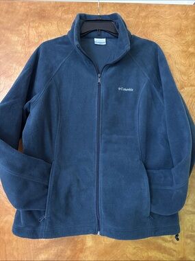Columbia Adult Navy Blue Full-Zip Fleece Jacket